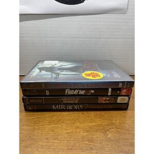 Lot Of 4Horror DVDs Friday 13th , Ouija (sesled), Anityville Horror, Mirrors2